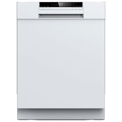 Image of Galanz 23   49dB Built-In Dishwasher w/ Stainless Steel Tub (GLDW12FWEA5A) - White
