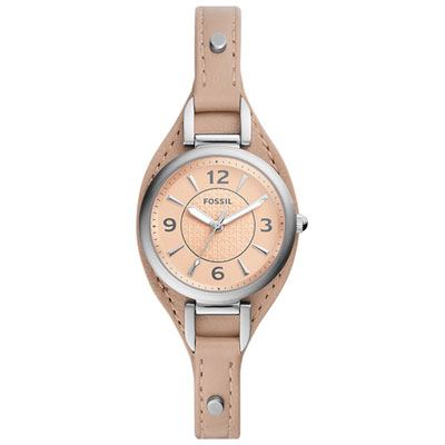Image of Fossil 28mm Women's Fashion Watch - Nude/Cream/Silver