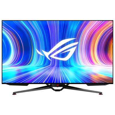 ASUS ROG Swift 41.5" 4K Ultra HD 138Hz 0.1ms GTG OLED Gaming Monitor (PG42UQ) - Black Good size screen, color average, not true black, it suppose to have 138 hz refresh but it feel like 60