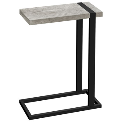 Monarch Industrial Farmhouse Rectangular Accent Table - Grey Reclaimed Wood-Look