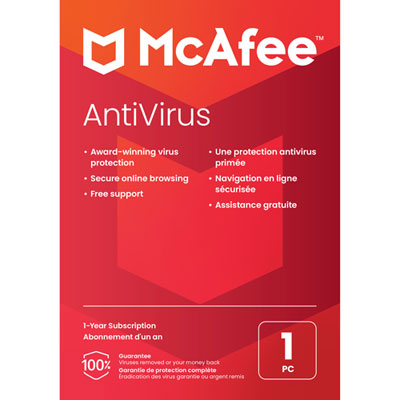 Image of McAfee AntiVirus (PC) - 1 Device - 1 Year