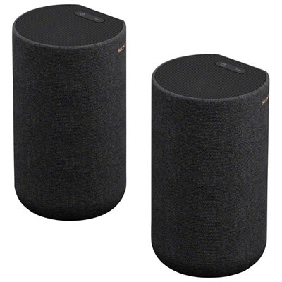 Open Box - Sony SARS5 180-Watts Wireless Rear Speaker - Pair - Black