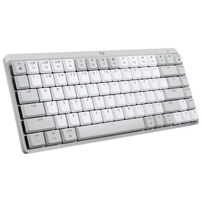 Logitech MX Mechanical Mini Bluetooth Backlit Mechanical Ergonomic Keyboard for Mac - Pale Grey Best Keyboard