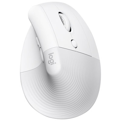Image of Logitech Lift Ergonomic 4000 DPI Wireless Mouse for Mac - Off-White