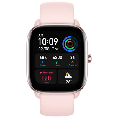 Amazfit GTS 4 Mini Smartwatch with Heart Rate Monitor - Pink