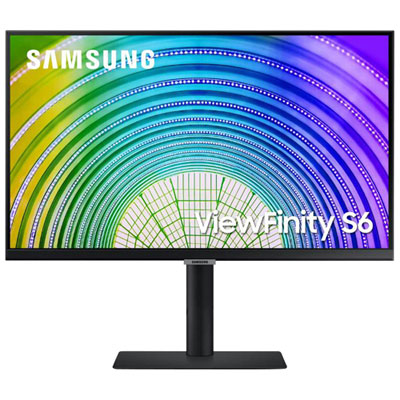 Samsung 24" WQHD 75Hz 5ms IPS USB-C Monitor with Height Adjustable Stand (LS24A608UCNXGO)
