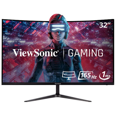 Viewsonic 32" FHD 165Hz 6ms GTG Curved IPS LED Gaming Monitor (VX3218-PC-MHD) - Black Great monitor, perfect size