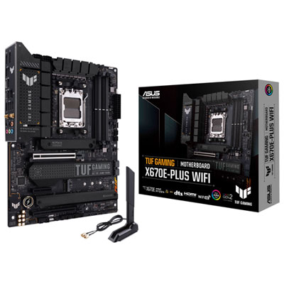 Asus TUF Gaming X670E-PLUS Gaming Wi-Fi 6E AM5 DDR5 Motherboard for AMD Ryzen 9000/8000/7000 Series CPUs Solid motherboard