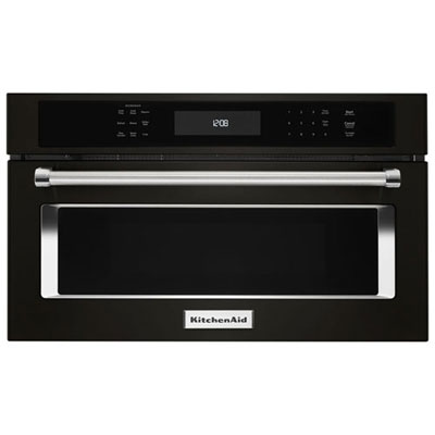 Open Box - KitchenAid Over-the-Range Convection Microwave 1.4 Cu. Ft. -Black Stainless -Perfect Condition