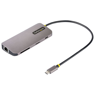 Concentrateur Usb-C 8-En-1 Avec Power Delivery De Startech (115B-Usbc-Multiport) - Gris Cosmique 