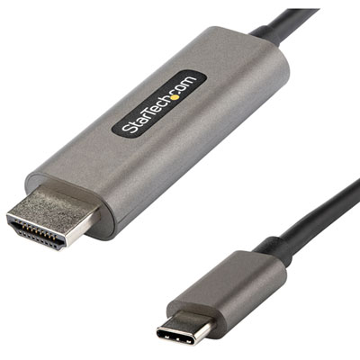 Câble Usb-C À Hdmi Ultra Hd 4K De 1 M (3,3 Pi) De Startech (Cdp2Hdmm1Mh) - Gris Cosmique