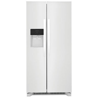 "Open Box - Frigidaire 33"" 22.3 Cu. Ft. Side-By-Side Refrigerator (FRSS2323AW) -White -Scratch & Dent"