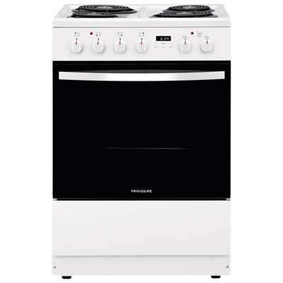 Frigidaire 24" 1.9 Cu. Ft. 4-Element Freestanding Electric Range (FCFC241CAW) - White Electric Range