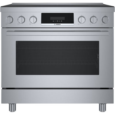 Cuisinière À Induction À Convection Véritable 5 Éléments 36 Po Série 800 Po De Bosch (His8655C) - Inox 