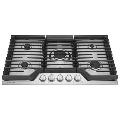 Image of Frigidaire Gallery 36   5-Burner Gas Cooktop (GCCG3648AS) - Stainless Steel