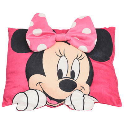 Image of Nemcor Minnie Mouse 3D Decorative Pillow - Pink