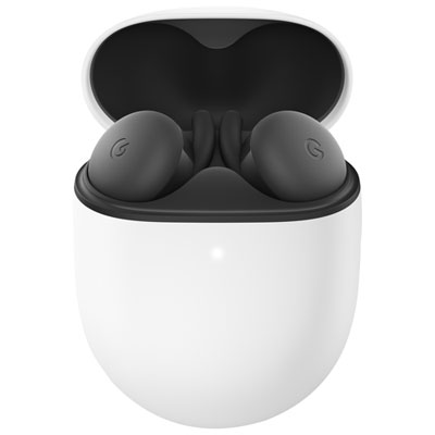 Google Pixel Buds A-Series In-Ear Sound Isolating True Wireless Earbuds - Charcoal Tells you the battery percentage of each earbud and the case every time you open it