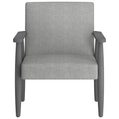 Image of Mid-Century Modern Fabric Accent Chair - Grey