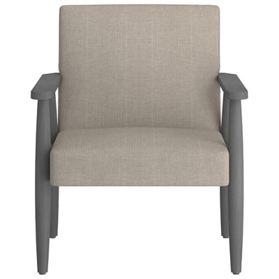 Image of Mid-Century Modern Fabric Accent Chair - Beige
