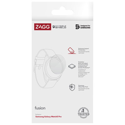 Image of InvisibleShield by ZAGG Fusion Screen Protector for Galaxy Watch5 Pro