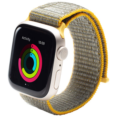 Bracelet Sport De Gear4 Pour Apple Watch 38/40/41 Mm - Jaune Great choice for a summer watch band