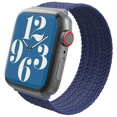 Gear4 Braided Watch Band for Apple Watch 42/44/45mm - Navy Blue