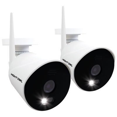 Image of Night Owl Indoor & Outdoor 1080p Full HD IP Camera - 2-Pack - White