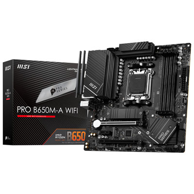 Image of MSI B650M-A WiFi Micro-ATX AM5 DDR5 Motherboard for AMD Ryzen 9000/8000/7000 Series CPUs