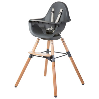 Image of Childhome Evolu One.80° Convertible High Chair with Tray - Anthracite