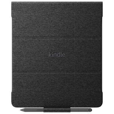 Image of Amazon Kindle Scribe Fabric Folio Cover with Magnetic Attach - Black