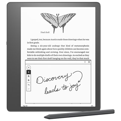 Amazon Kindle Scribe 64GB 10.2" Digital eReader with Touchscreen & Premium Pen (B09BSQ8PRD) - Tungsten It is a Kindle first and a writing device secondly