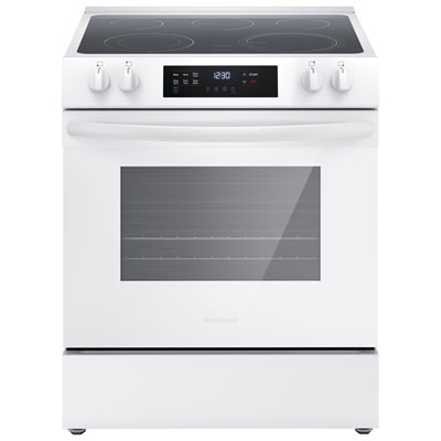 Frigidaire 30" 5.3 Cu. Ft. 5-Element Freestanding Electric Range (FCFE306CAW) - White great product, would recommend