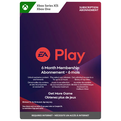 EA Play 6-Month Membership (XBOX Series X|S / XBOX One) - Digital Download