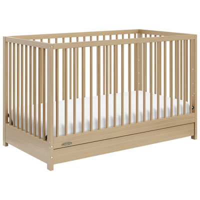 Graco Teddi 5-in-1 Convertible Crib with Drawer - Driftwood