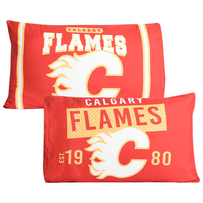 Taie D'oreiller 2 Pièces De La Lnh - Flames De Calgary