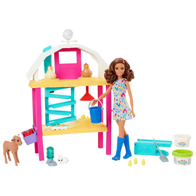 Image of Mattel Barbie Hatch & Gather Egg Farm Doll Playset