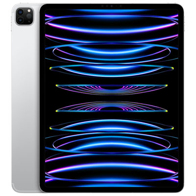 Ipad Pro De 12,9 Po 1 To Go D'apple Wi-Fi Et 5G Avec Telus (6E Génération) - Argenté - Financement Mensuel