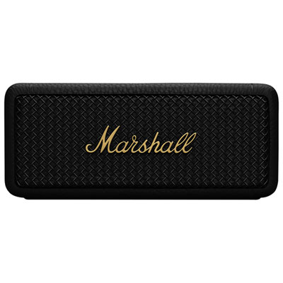Image of Marshall Emberton II Waterproof Bluetooth Wireless Speaker - Black/Brass