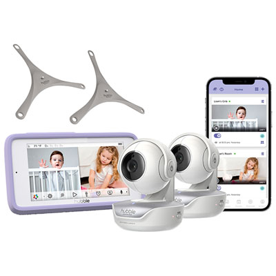 Hubble Nursery Pal Deluxe Twin 5" Smart Baby Monitor w/ Night Vision & 2 Way Communication (HCTNPDL2-CA) This is by far the best baby monitor I have ever had!!!