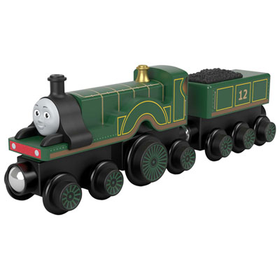 Image of Mattel Thomas & Friends Push-Along Toy Train - Emily Engine & Car
