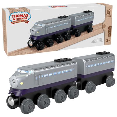 Image of Mattel Thomas & Friends Push-Along Toy Train - Kenji Engine & Car