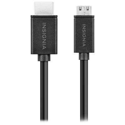 Insignia 1.2m (4 ft.) 4K Ultra HD Mini HDMI to HDMI Cable (NS-PC2MHH4B23-C) - Only at Best Buy Mini HDMI to regular HDMI cable