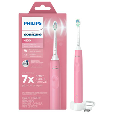 Image of Philips Sonicare 4100 Electric Toothbrush (HX3681/26) - Deep Pink