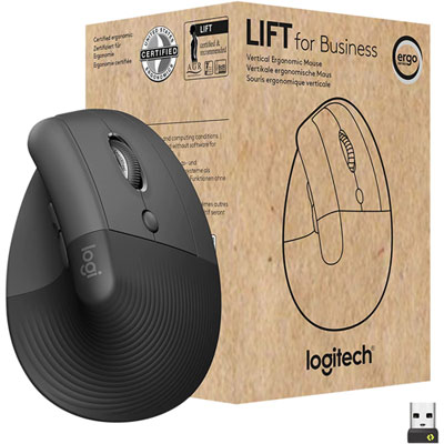Logitech Lift Vertical Ergonomic Bluetooth Mouse - Graphite Best Ever