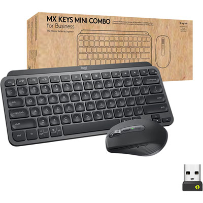 Image of Logitech MX Keys Mini Bluetooth Keyboard & Mouse Combo - Graphite
