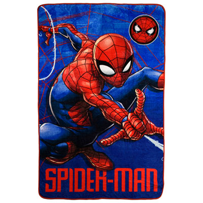 Image of Marvel Polyester Plush Throw Blanket - 60   x 90   - Spiderman