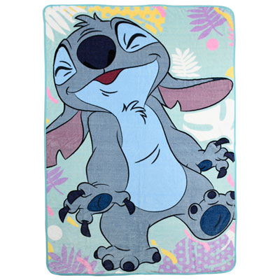 Image of Disney Stitch Polyester Plush Throw Blanket - 60   x 90