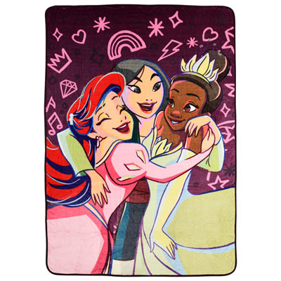Image of Disney Princess Polyester Plush Throw Blanket - 60   x 90