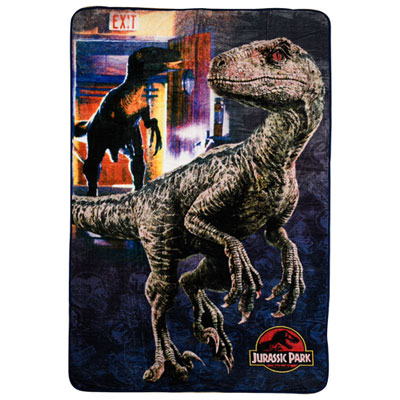 Image of Jurassic Park Polyester Plush Throw Blanket - 60   x 90