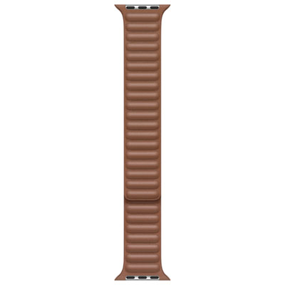 Apple Watch 42/44/45/49mm Leather Link Band - Saddle Brown